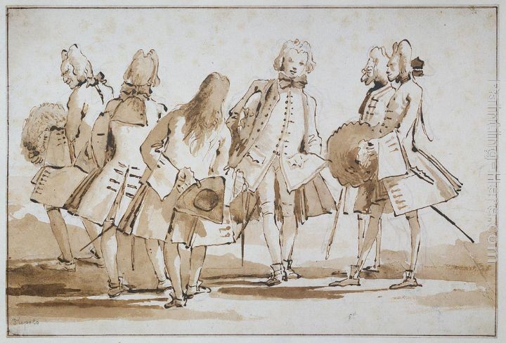 Giovanni Battista Tiepolo Venetian Promenade